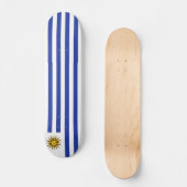Uruguay-Flagge Skateboard (Vorderseite)
