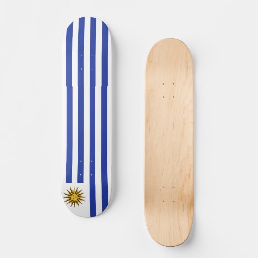 Uruguay-Flagge Skateboard (Vorderseite)