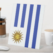Uruguay-Flagge Sockelschild (In Situ)