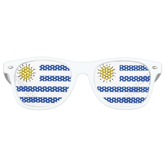 Uruguay-Flagge Sonnenbrille (Vorderseite)