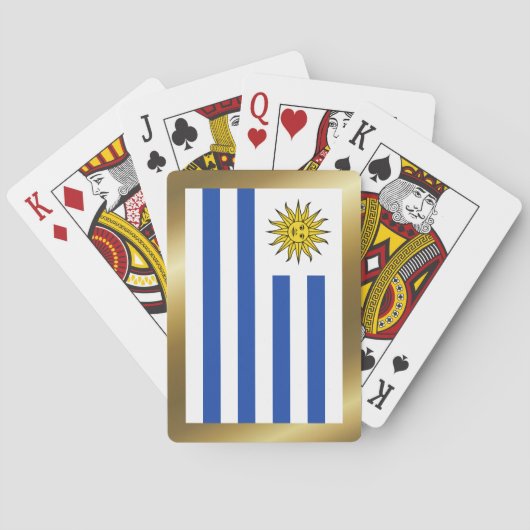Uruguay Flagge Spielkarten (Rückseite)