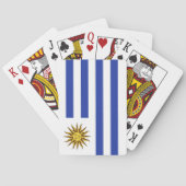 Uruguay-Flagge Spielkarten (Rückseite)