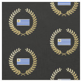 Uruguay-Flagge Stoff (Nahaufnahme)