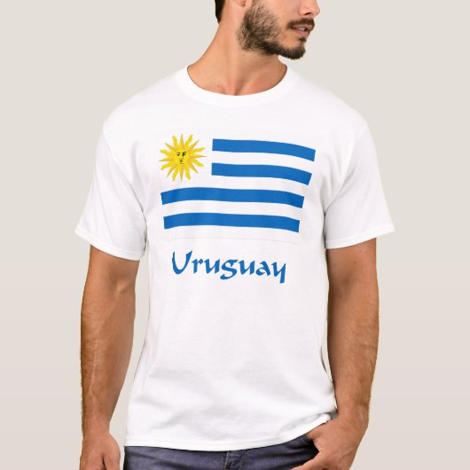 Uruguay-Flagge T-Shirt (Vorderseite)