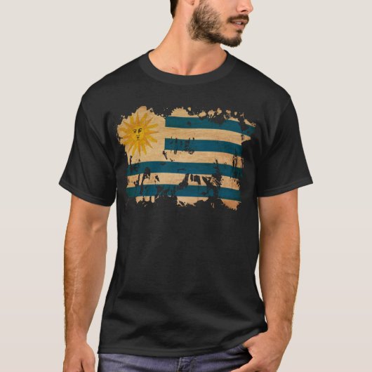 Uruguay-Flagge T-Shirt (Vorderseite)