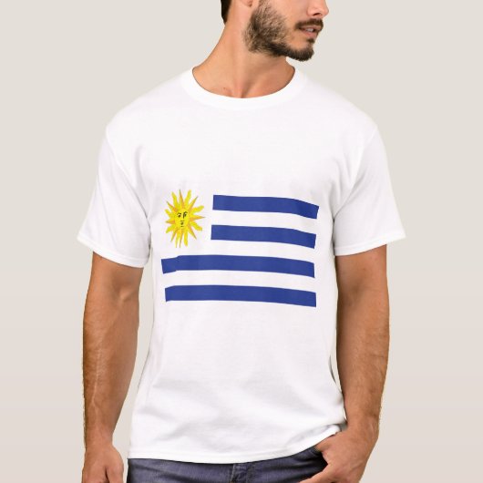 Uruguay-Flagge T-Shirt (Vorderseite)