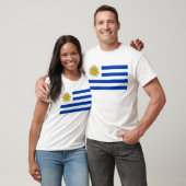 Uruguay-Flagge T-Shirt (Unisex)