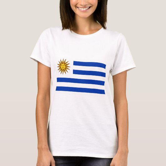 Uruguay-Flagge T-Shirt (Vorderseite)