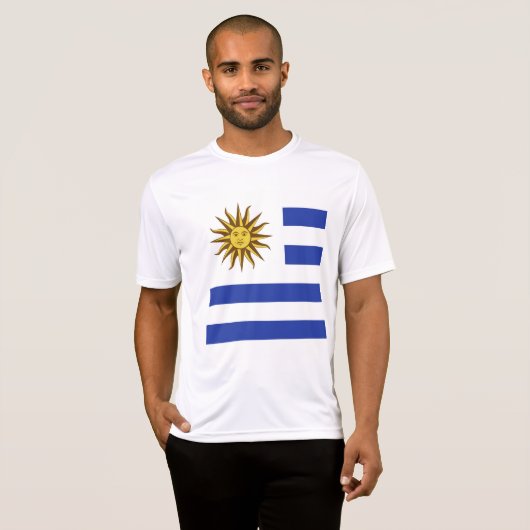 Uruguay-Flagge T-Shirt (Vorne ganz)