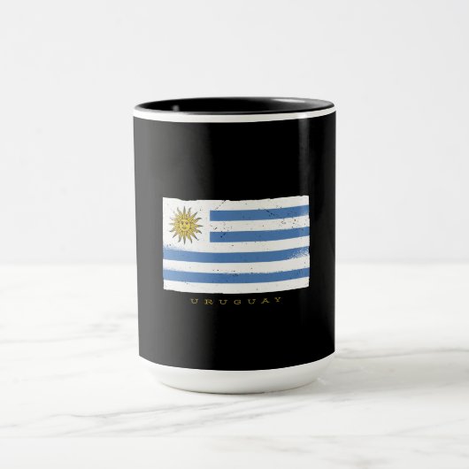 Uruguay-Flagge Tasse (Zentrum)