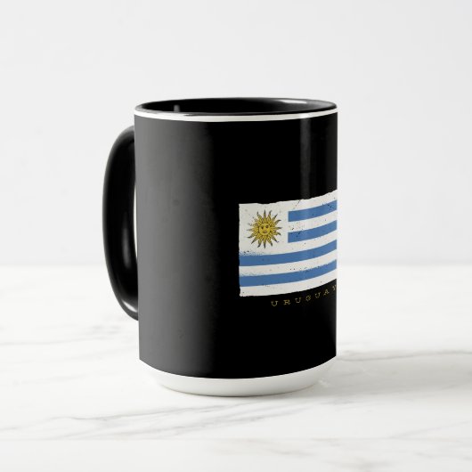 Uruguay-Flagge Tasse (Vorderseite Links)