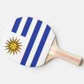 Uruguay-Flagge Tischtennis Schläger (Seitenansicht)