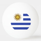 Uruguay-Flagge Tischtennisball (Rückseite)