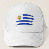 Uruguay-Flagge Truckerkappe (Vorderseite)