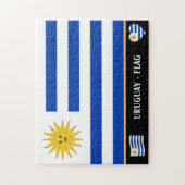 Uruguay-Flagge und Uruguay-Land / Uruguay Puzzle (Vertikal)