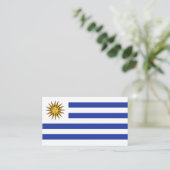 Uruguay-Flagge Visitenkarte (Stehend Vorderseite)