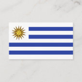 Uruguay-Flagge Visitenkarte (Vorderseite)