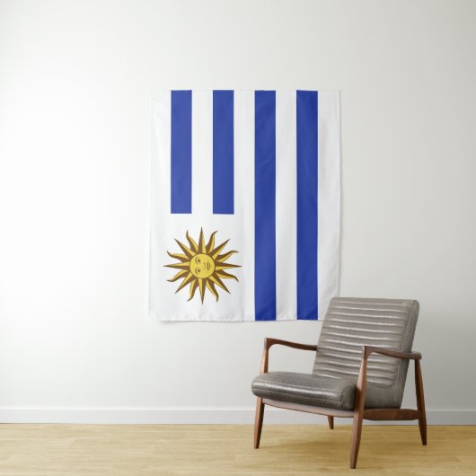 Uruguay-Flagge Wandteppich (Beispiel)