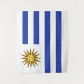 Uruguay-Flagge Wandteppich (Vorderseite)
