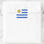 Uruguay-Flaggen-Aufkleber Quadratischer Aufkleber (Tasche)