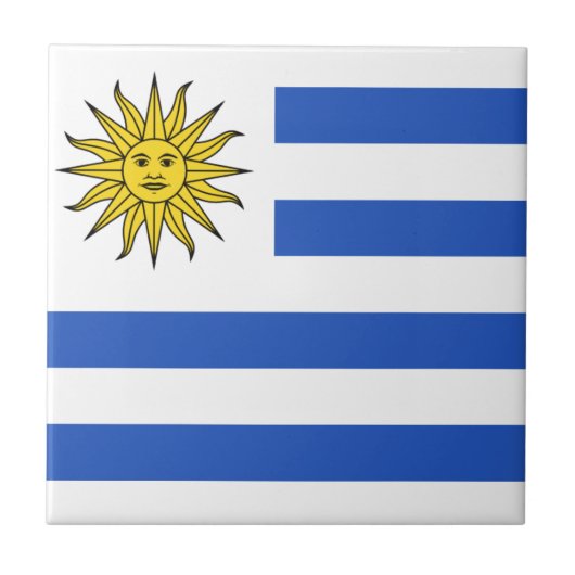 Uruguay-Flaggen-Keramik-Fliese Fliese (Vorderseite)