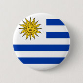 Uruguay-Flaggen-Knopf Button (Vorderseite)
