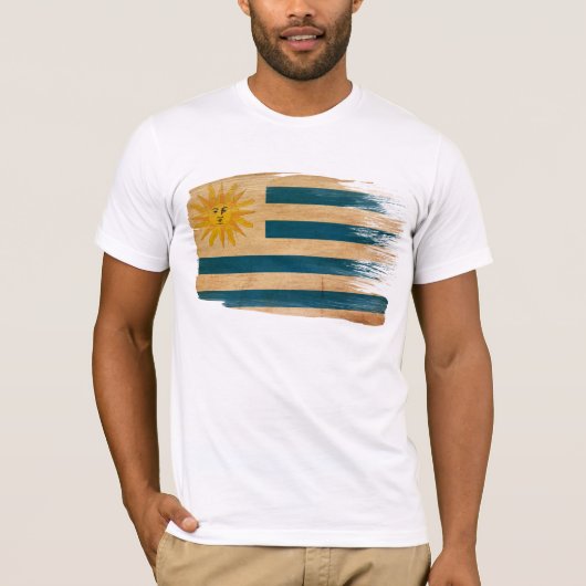 Uruguay-Flaggen-T - Shirt (Vorderseite)