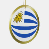 Uruguay-Flaggen-Verzierung Keramik Ornament (Rechts)