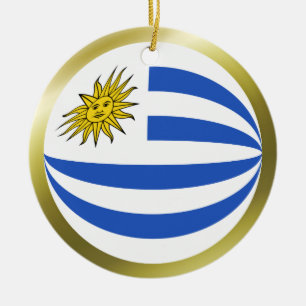 Uruguay-Flaggen-Verzierung Keramik Ornament