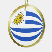 Uruguay-Flaggen-Verzierung Keramik Ornament (Links)