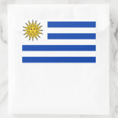 Uruguay* Flaggenaufkleber Rechteckiger Aufkleber (Tasche)