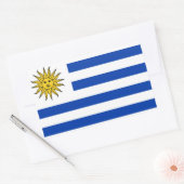 Uruguay* Flaggenaufkleber Rechteckiger Aufkleber (Umschlag)