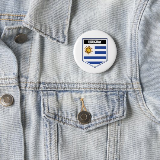 Uruguay-Flaggenschild Button (Beispiel)