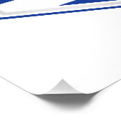 Uruguay-Flaggenschild Poster (Ecke)