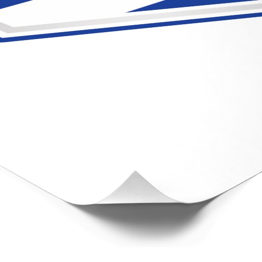 Uruguay-Flaggenschild Poster (Ecke)