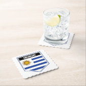 Uruguay-Flaggenschild Untersetzer (Vor Ort)