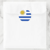 Uruguay-Flaggensticker Runder Aufkleber (Tasche)