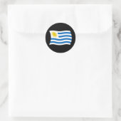 Uruguay-Flaggensticker Runder Aufkleber (Tasche)