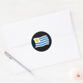 Uruguay-Flaggensticker Runder Aufkleber (Umschlag)