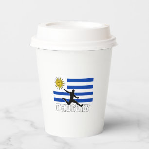 Uruguay Football Fußball-Nationalmannschaft Pappbecher
