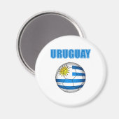 Uruguay Fußball 2010 T - Shirt Magnet (Vorderseite/Rückseite)