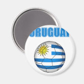 Uruguay Fußball 2010 T - Shirt Magnet (Vorderseite/Rückseite)