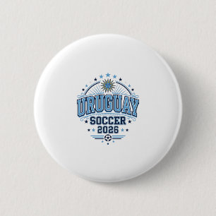Uruguay Fußball 2026 Fußball Fett Land Typografie Button