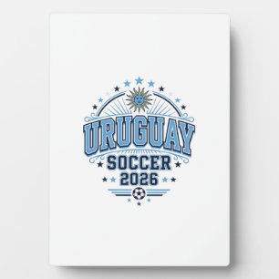Uruguay Fußball 2026 Fußball Fett Land Typografie Fotoplatte