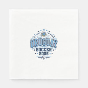 Uruguay Fußball 2026 Fußball Fett Land Typografie Serviette