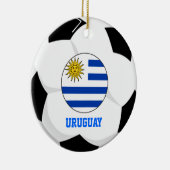 Uruguay-Fußball-Fan-Verzierung Keramikornament (Rechts)