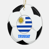 Uruguay-Fußball-Fan-Verzierung Keramikornament (Links)