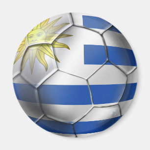 Uruguay Fußball-Futbol-Flagge Charruas Geschenke Magnet
