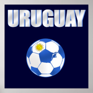 Uruguay-Fußball-T - Shirts und -geschenke Poster