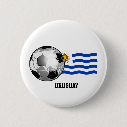 Uruguay-Fußball-Taste Button (Vorderseite)